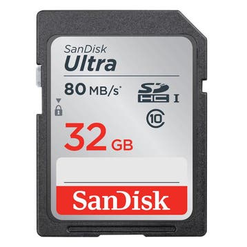 SanDisk Ultra SD Kaart 32GB 80MB/s met garantie, Ophalen of Verzenden