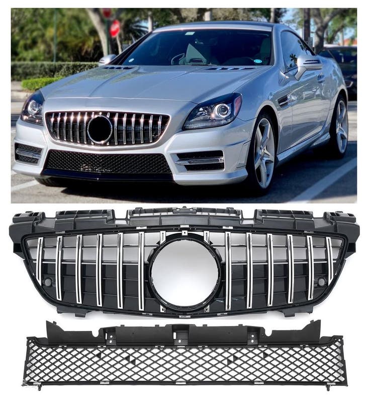 Sport Grille geschikt voor Mercedes R172 SLK 2011-2015 PANAM, Auto diversen, Auto-accessoires, Verzenden
