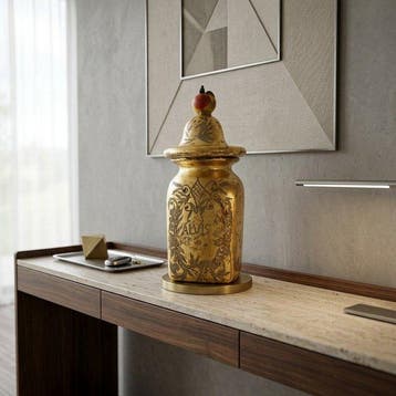 Vaas - Muranoglas - Murano-vaas goud 24 kt