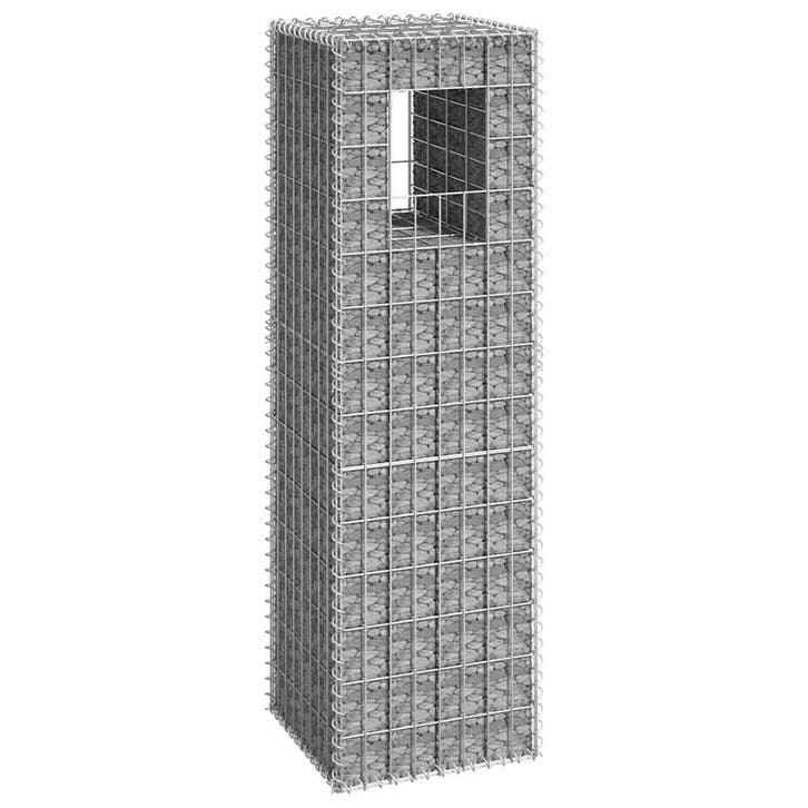 vidaXL Schanskorf paal 40x40x140 cm ijzer, Jardin & Terrasse, Poteaux, Poutres & Planches, Envoi