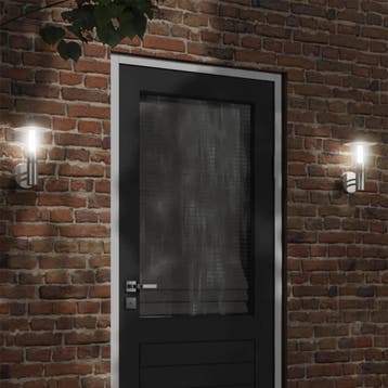 vidaXL Buitenwandlamp roestvrij staal zilverkleurig, Verzenden, Nieuw