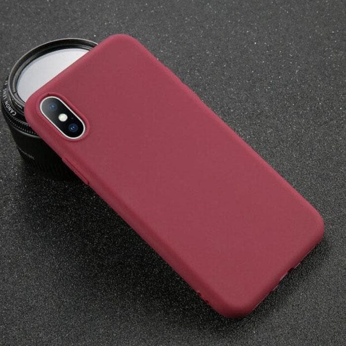 iPhone 8 Plus Ultraslim Silicone Hoesje TPU Case Cover Bruin, Télécoms, Téléphonie mobile | Housses, Coques & Façades | Apple iPhone
