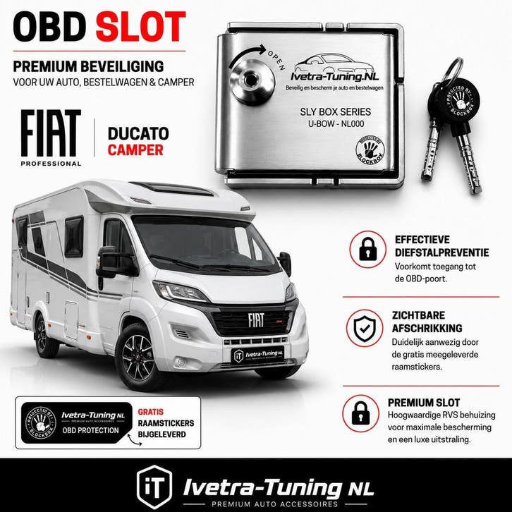 OBD Slot Fiat Ducato | OBD Beveiliging, Auto diversen, Anti-diefstal, Nieuw, Verzenden