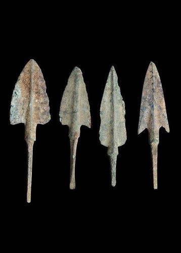 Âge du bronze Bronze Groupe Arrowhead (4) (Sans prix de