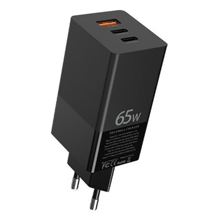 DrPhone HALO DX - GaN 65W Lader – 3 Poorten Laptop / Tablet, Telecommunicatie, Mobiele telefoons | Telefoon-opladers, Nieuw, Verzenden