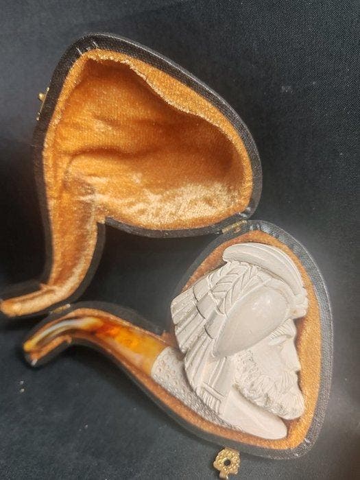 Pipe en écume de mer - ecume de mer - (3), Antiquités & Art, Curiosités & Brocante