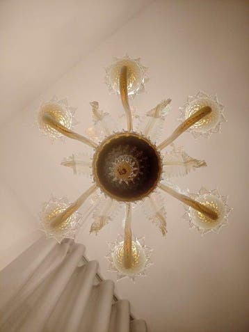 Lampe à suspendre - Verre de Murano, or 22 carats