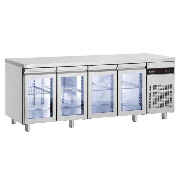 Koelwerkbank | 571L | 4 Glasdeuren (1/1 GN) | 0°C/+10°C  |, Zakelijke goederen, Horeca | Keukenapparatuur, Nieuw in verpakking