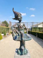 sculptuur, Laaf - Tuinbkabouter - 77 cm - Brons