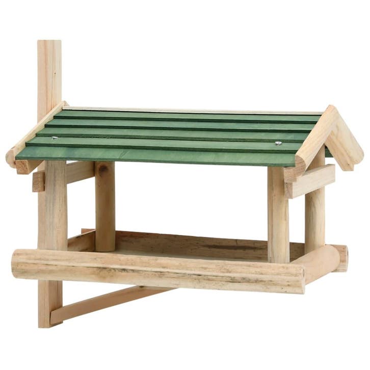 vidaXL Vogelvoeder 35x29,5x21 cm massief hout, Animaux & Accessoires, Oiseaux | Accessoires, Envoi