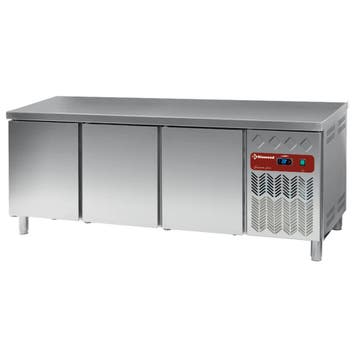 Gekoelde werktafel, geventileerd, 3 deuren EN 600x400 (550L), Verzenden, Nieuw in verpakking, Koelen en Vriezen