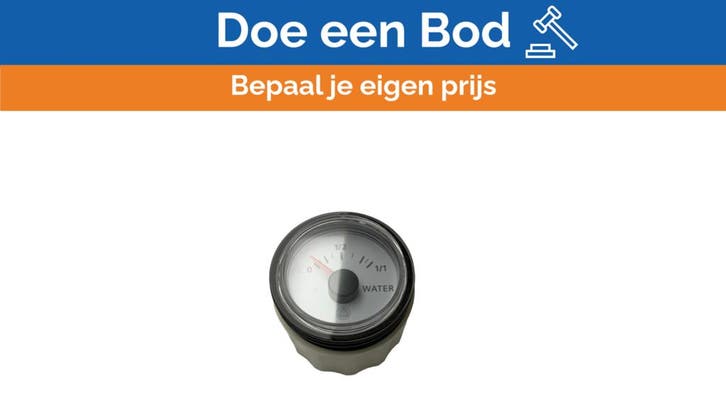 Bieden: VDO 12/24V black water level indicator display - A2, Watersport en Boten, Bootonderdelen, Ophalen of Verzenden