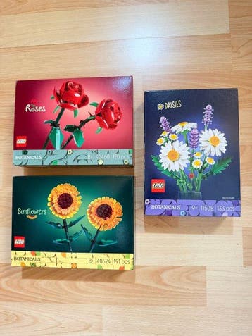 Lego Set - Botanical Collection - Roses, Sunflowers, Daisies, Nieuw