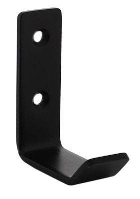 Intersteel jashaak gebogen 20x60mm zwart, Huis en Inrichting, Woonaccessoires | Kapstokken, Nieuw, Overige materialen