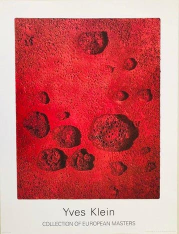 Yves Klein - “Red Composition, RE 1960”. - Jaren 1990