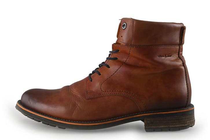 Van Lier Veterboots in maat 45 Cognac, Kleding | Heren, Schoenen, Overige kleuren, Gedragen, Boots, Verzenden