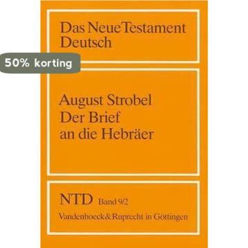 Der Brief An die Hebraer 9783525513743 August Strobel, Verzenden, Gelezen, August Strobel