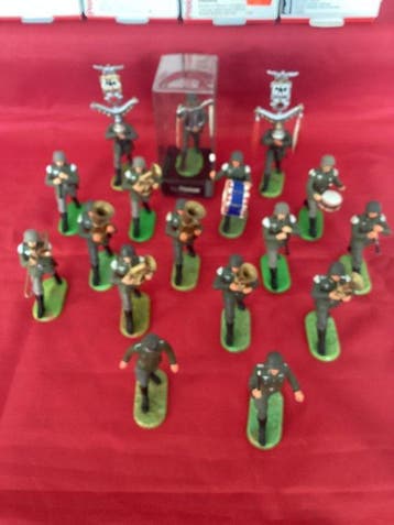 Elastolin, Preiser - Militaire miniatuur beeldjes - Musikzug, Nieuw