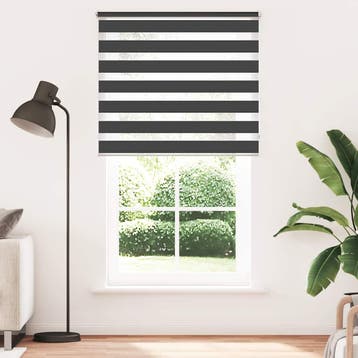 vidaXL Zebra rolgordijn 120,9 x 230 cm stofbreedte 116,7 cm, Huis en Inrichting, Verzenden, Nieuw