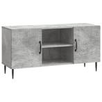 vidaXL TV Kast Betongrijs 102 x 34,5 x 50 cm Bewerkt hout, Verzenden