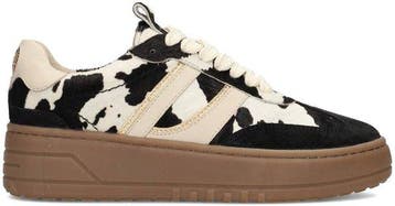 PS Poelman ANEMONE Dames Sneakers - Beige met dierenprint..., Verzenden, Nieuw