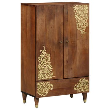 Massief Mango Highboard | Retour deal | Nu -35% (opbergkast), Verzenden, Zo goed als nieuw