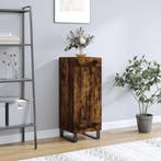 vidaXL Dressoir 34,5x34x90 cm bewerkt hout gerookt eiken, Huis en Inrichting, Kasten | Dressoirs, Verzenden, Nieuw