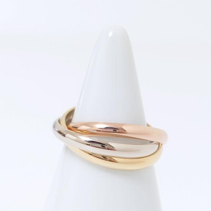 Cartier - Ring - Trinity - 18 karaat Witgoud, Geel goud,, Bijoux, Sacs & Beauté, Bagues