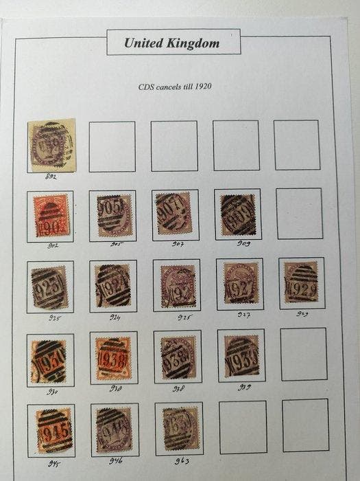 Verenigd Koninkrijk 1935 - CDS cancels till 1920 + CDS, Timbres & Monnaies, Timbres | Europe | Royaume-Uni