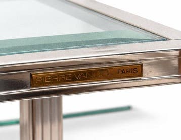 Pierre - Pierre Vandel - Bijzettafel - Glas, Messing,