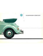1962 VOLKSWAGEN KEVER CABRIOLET BROCHURE DUITS