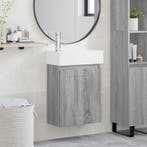vidaXL Badkamermeubel met kraan Grijs Sonoma 45,5 x 25,5 x, Verzenden, Nieuw