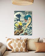 SDIMART 1996 - Pikachu Vs Gyarados Uukiyo-e  Pokémon, Nieuw