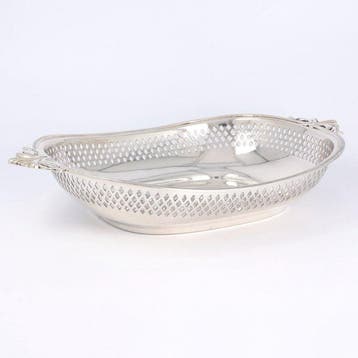 Henry Atkin (Sheffield 1909) - Corbeille à pain - Argent 925