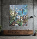 Vit Navratil - The Mouse and the Heron (XXL)- Hand-painted