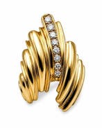 Bague - 14 carats Or jaune, Bague exclusive en or jaune 14