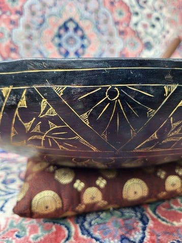 Onbekend - Oude Manipuri Klankschaal XXL 36,3 cm. - -