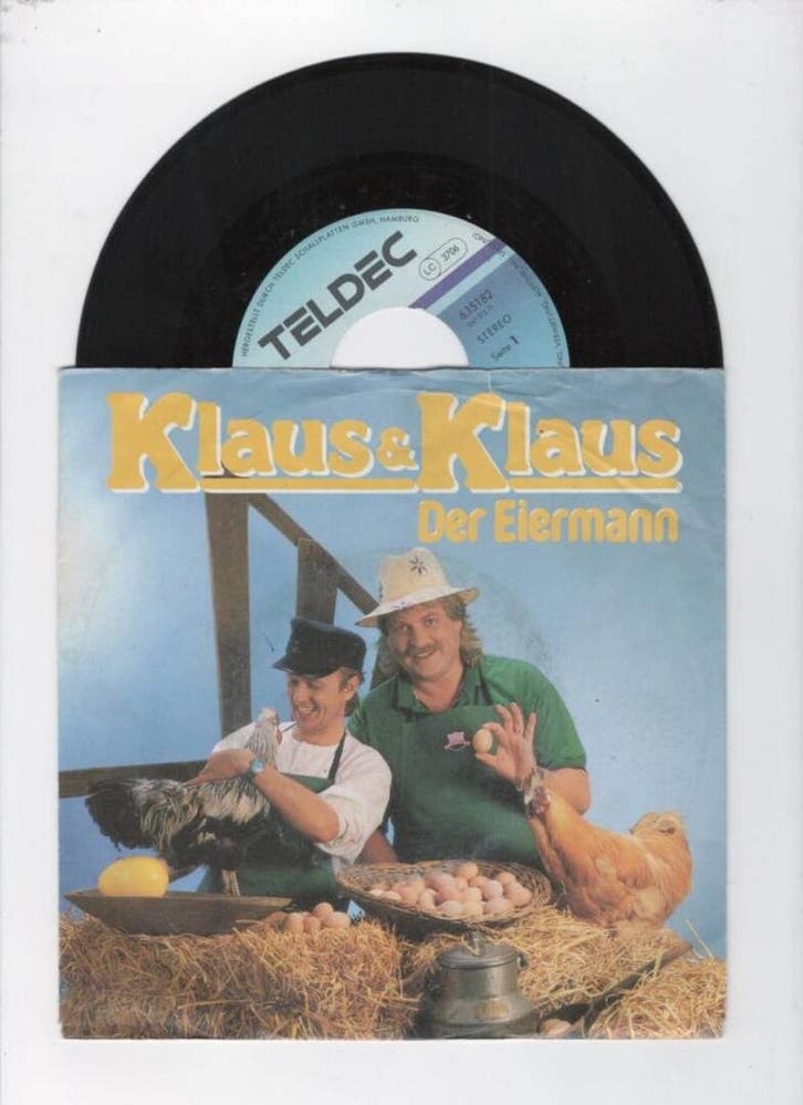 Klaus & Klaus – Der Eiermann / Das Schnupfenlied (1-7-Vinyl, Cd's en Dvd's, Vinyl Singles, Ophalen of Verzenden