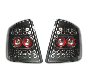 FEUX ARRIÈRE POUR OPEL ASTRA G 3P 5P 97-04 LED FOND NOIR, Verzenden