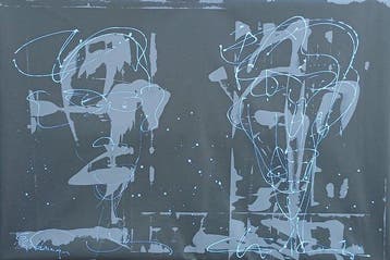 Gustav Schiffmacher - nu 2337 – untitled - XXL, Antiquités & Art, Art | Peinture | Moderne