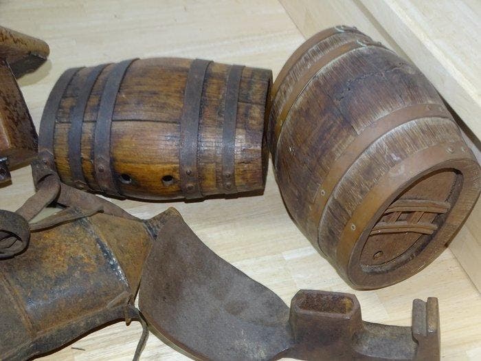 Werkgereedschap (7) Kunst en ambachten - Gereedschappen voor, Antiek en Kunst, Antiek | Overige Antiek