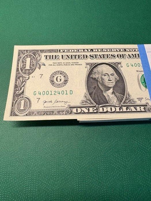Verenigde Staten van Amerika. - 100 x 1 Dollar 2017 A -, Timbres & Monnaies, Billets de banque | Europe | Billets non-euro