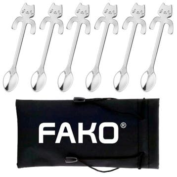 Fako Bijoux - Theelepels - Koffie Lepeltjes - Hangende Kat -, Verzenden, Nieuw