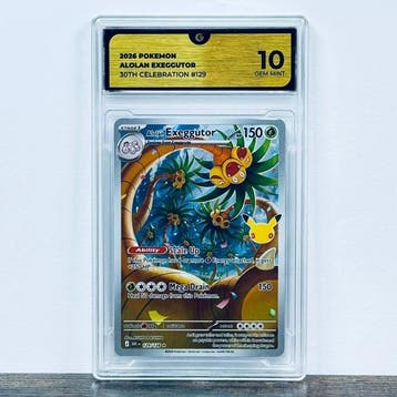 Pokémon Graded card - Alolan Exeggutor 129 - 30th