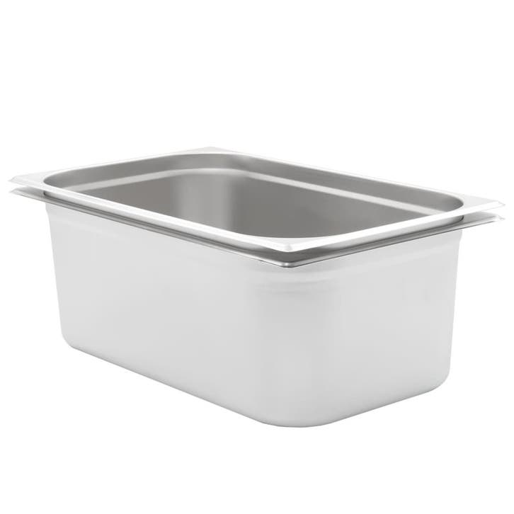 vidaXL Gastronormbakken 2 st GN 1/1 200 mm roestvrij staal, Antiquités & Art, Antiquités | Ustensiles de cuisine, Envoi