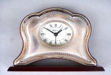 Wekker - Valenti - Art Deco - .925 zilver - 1980-1990 -
