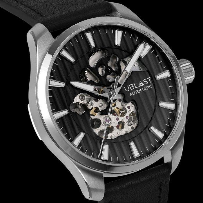 Ublast - Skelematic - Sapphire Glass - REF.UBSKE42BK - Ltd., Handtassen en Accessoires, Horloges | Heren