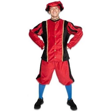 Pietenpak Katoen Rood/Zwart, Verzenden, Nieuw