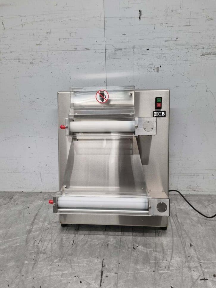 RVS Deegroller Uitrolmachine Dubbele rollen 42 cm 230V, Zakelijke goederen, Horeca | Keukenapparatuur, Ophalen of Verzenden