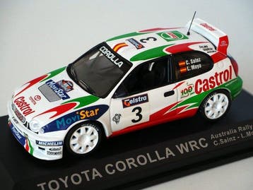 Altaya 1:43 - Modelauto (4) - Toyota Corolla WRC (Sainz),, Nieuw
